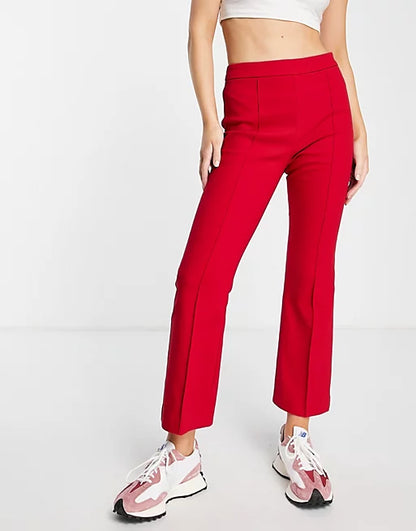 MANGO RED TROUSERS SIZE UK 8