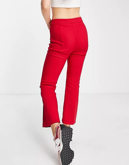 MANGO RED TROUSERS SIZE UK 8