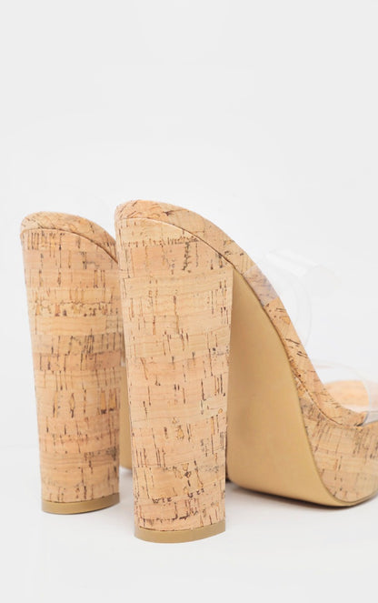 PLT CORK PLATFORM HEEL SIZE UK 6