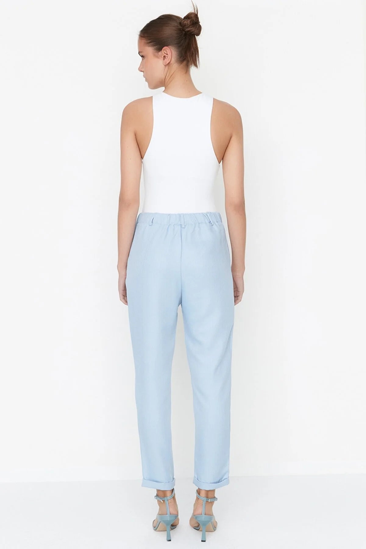 BABY BLUE TROUSERS SIZE UK 8