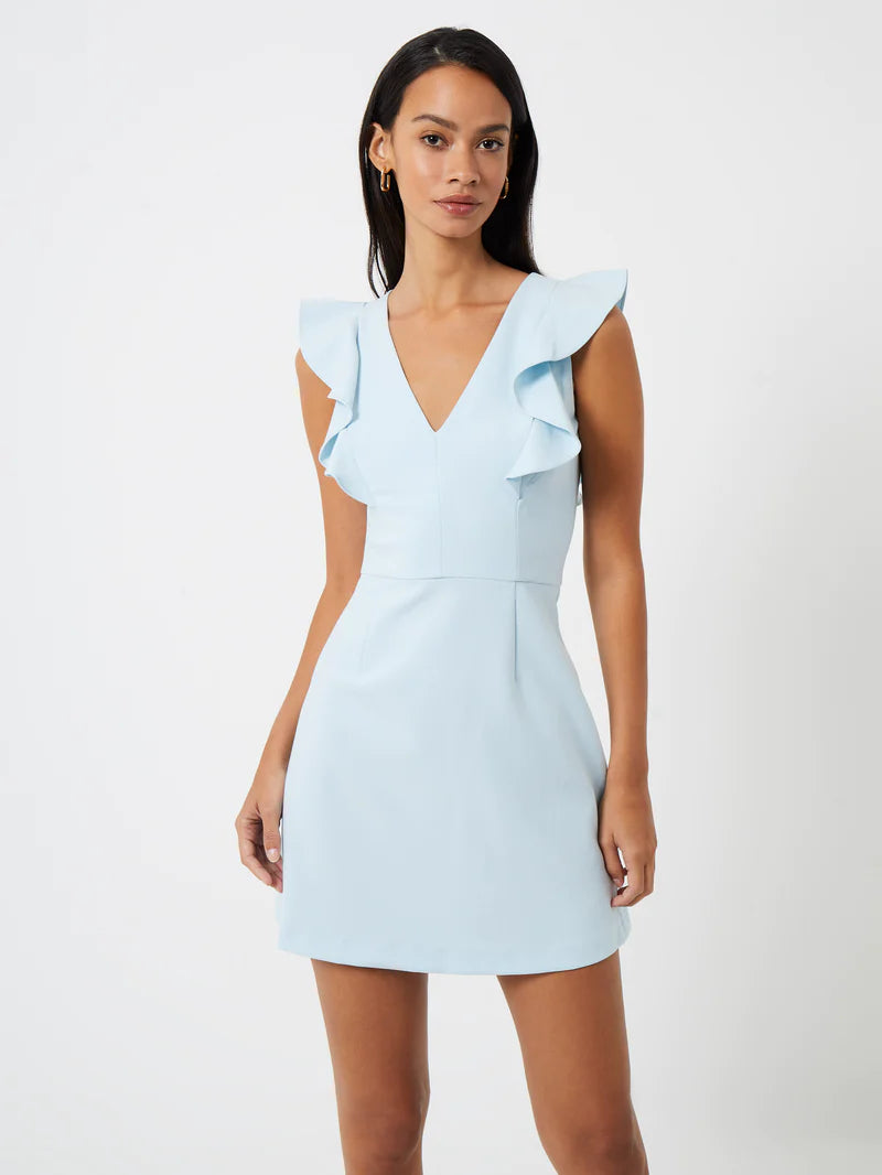 FRENCH CONNECTION BABY BLUE PENCIL DRESS SIZE UK 6