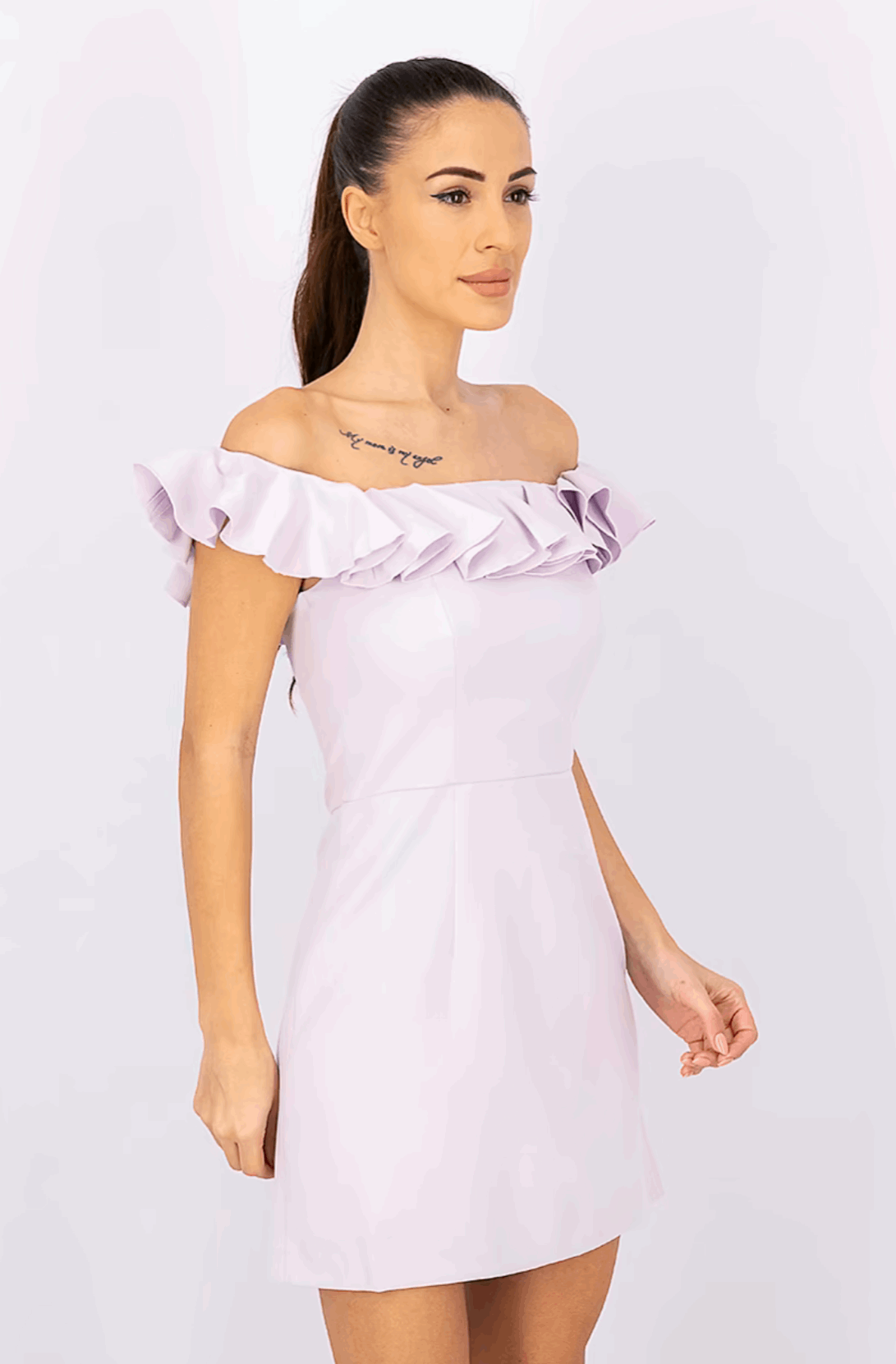 FRENCH CONNECTION LILAC DRESS SIZE UK 4