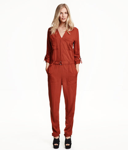 RUST ORANGE JUMPSUIT SIZE UK 6