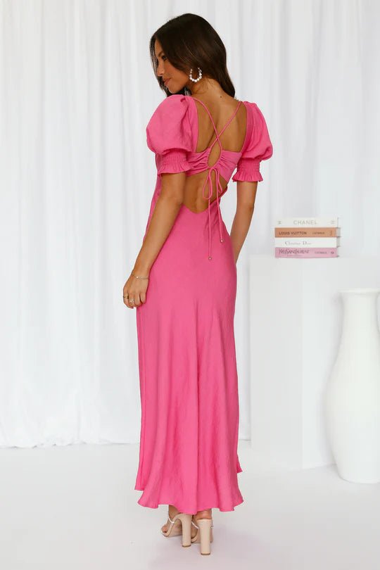 BEACH CITY PINK MAXI DRESS SIZE UK 8 - NOTHING TO WEAR | NEW & PRE-LOVED FASHION | UAE