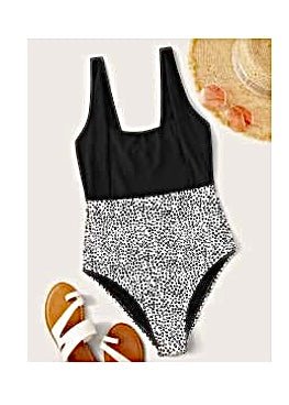 DALMATIAN SPOT SWIMSUIT SIZE UK 6 - NOTHING TO WEAR | NEW & PRE-LOVED FASHION | UAE