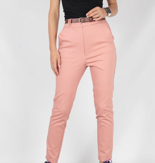 DUSTY PINK TROUSERS SIZE UK 6 - NOTHING TO WEAR | NEW & PRE-LOVED FASHION | UAE