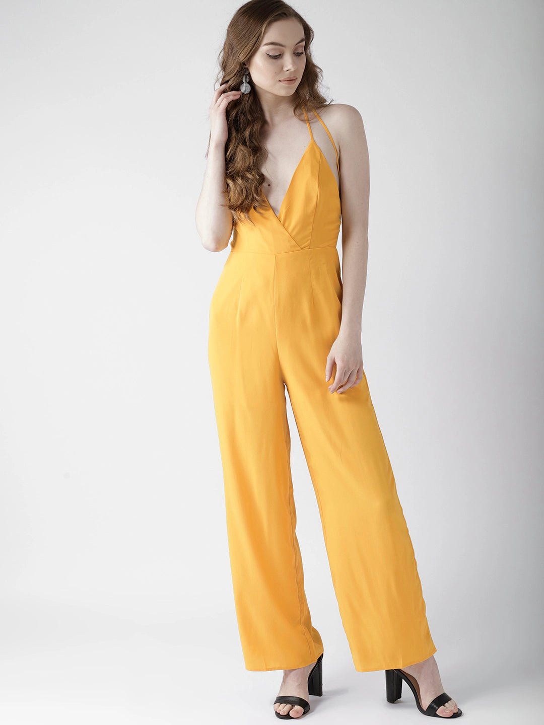 MUSTARD YELLOW JUMPSUIT SIZE UK 8 - NOTHING TO WEAR | NEW & PRE-LOVED FASHION | UAE